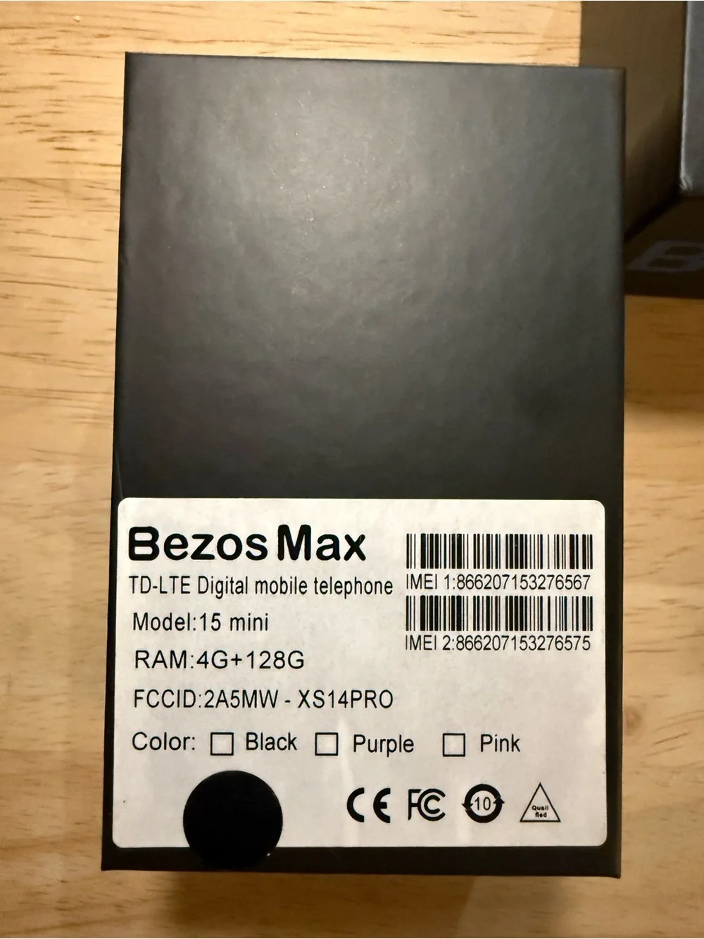 Mini Smartphone BezosMax 4G Android 9.0 3GB Black TD-LTE Digital mobile phone